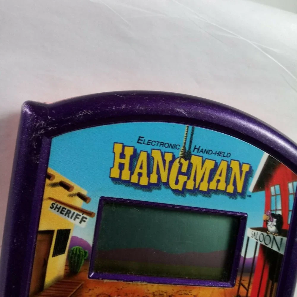 Electronic Handheld HANGMAN Video Game Vintage Retro Throwback